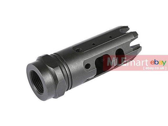 5KU King Comp Style 556 Steel 14mm CCW Flash Hider (Black) - MLEmart.com