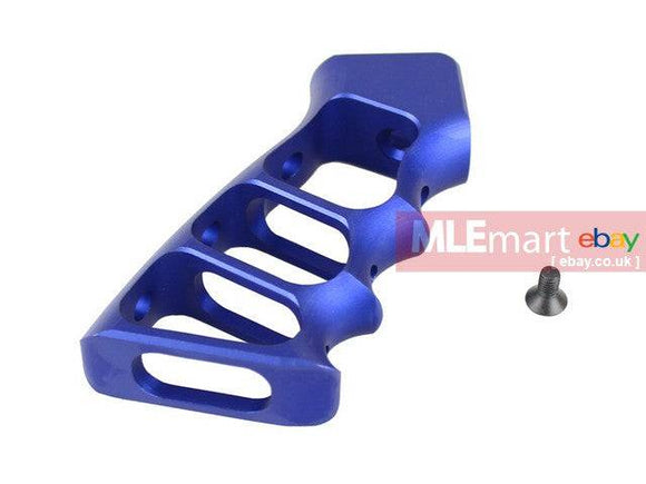 5KU CNC Skeletonized Grip for M4 GBB Rifle (Blue) - MLEmart.com