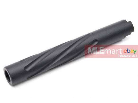 5KU Non-Recoil Spiral Outer Barrel For Hi-Capa 5.1 GBB (Black) - MLEmart.com