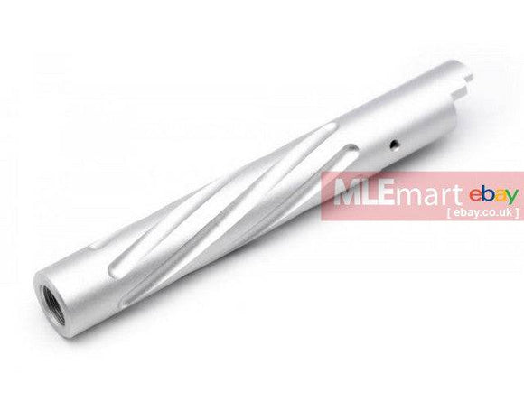 5KU Non-Recoil Spiral Outer Barrel For Hi-Capa 5.1 GBB (Silver) - MLEmart.com