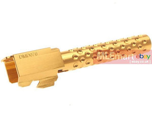 5KU Dot texture Outer Barrel for Tokyo Marui G17 GBB (Gold) - MLEmart.com