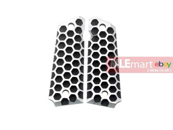 5KU Apocalypse Hive Grip Cover for 1911 GBB (Black and Silver) - MLEmart.com