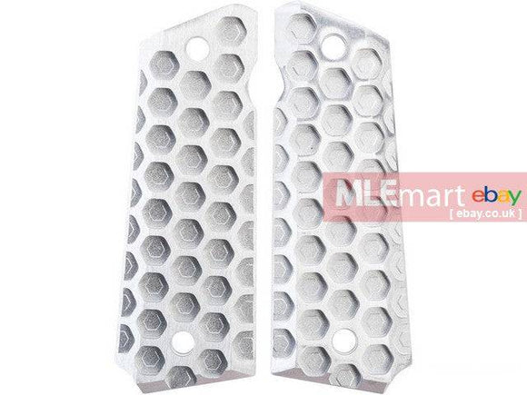 5KU Apocalypse Hive Grip Cover for 1911 GBB pistol (Silver) - MLEmart.com