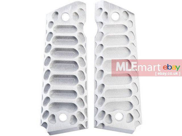 5KU Cobra Grip Cover for 1911 GBB pistol (Silver) - MLEmart.com