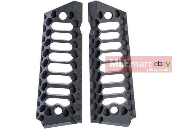 5KU Cobra Skeleton Grip Cover for 1911 GBB (Black) - MLEmart.com