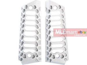 5KU Cobra Skeleton Grip Cover for 1911 GBB (Silver) - MLEmart.com