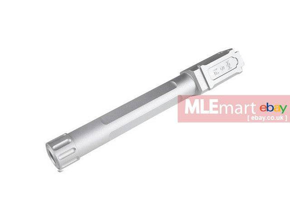 5KU FI Threaded Barrel for Marui G17 GBB pistol (Silver) - MLEmart.com