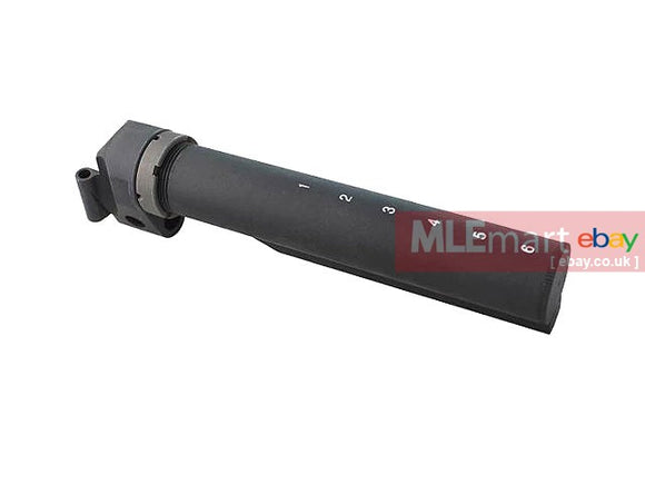 5KU Folding Stock Pipe Adapter for AK Series For CYMA / LCT / GHK ( AK to M4 Adaptor with Buffer Tube ) ( Black ) - MLEmart.com