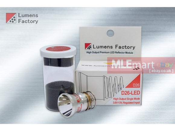 MLEmart.com - Lumens Factory D26-LED Mil-Spec LED Module, 3.6V-13V. Nichia 319B (1 Mode) - Orange Peel (Cree XP-L Warm White 90-CRI)