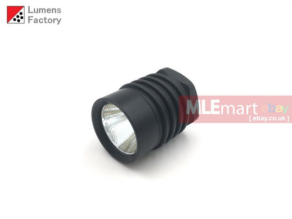 MLEmart.com - Lumens Factory E Series KL1 Style 1 Mode Head Unit (3.7V-9V) - Cree XP-L Warm White 90-CRI (HA3 Black, Flat Bezel)