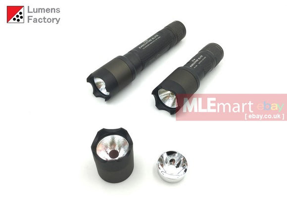 MLEmart.com - Lumens Factory E Series Smoothie Head Unit for Incandescent and LED Tower Modules HA3 Natural - QPQ Black Defender Bezel