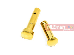MLEmart.com - New-Age Gold Steel Receiver Pin set for WE M4 GBB