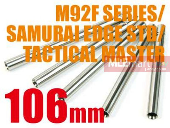 MLEmart.com - Laylax Nine Ball (Laylax) 6.00mm Power Inner Barrel for Tokyo Marui M92F Series GBB Pistol (L :106mm)