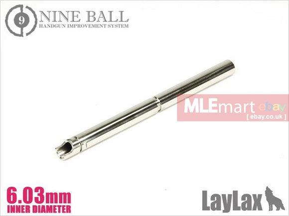 MLEmart.com - Laylax Nine Ball 6.03mm Precision Barrels (112mm) for Tokyo Marui Hi Capa 5.1 Gold Match