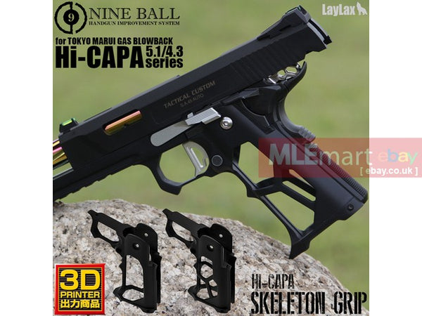 Laylax Nine Ball Hi-Capa Skeleton Grip Mod.O for Tokyo Marui