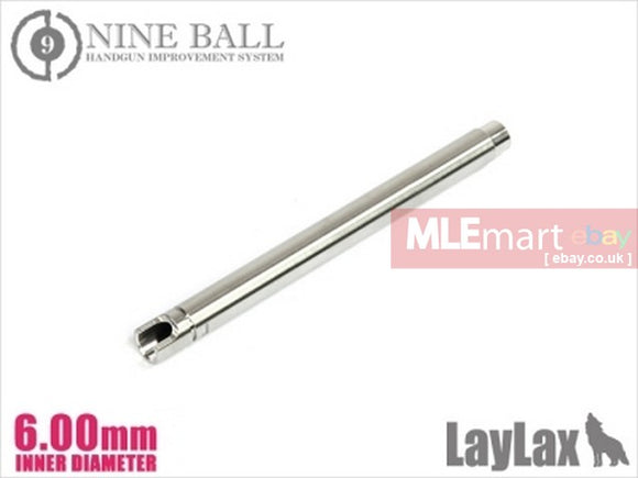 MLEmart.com - Laylax Nine Ball 6.00mm Power Barrel for Umarex(VFC) G19 GBB Pistol (85mm Length)