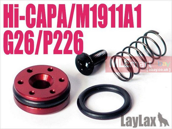 MLEmart.com - Laylax Nine Ball Dyna Piston Head for Tokyo Marui Hi-Capa 5.1 / 4.3 / M1911A1 / P226 / Model 26 / 26 Advance