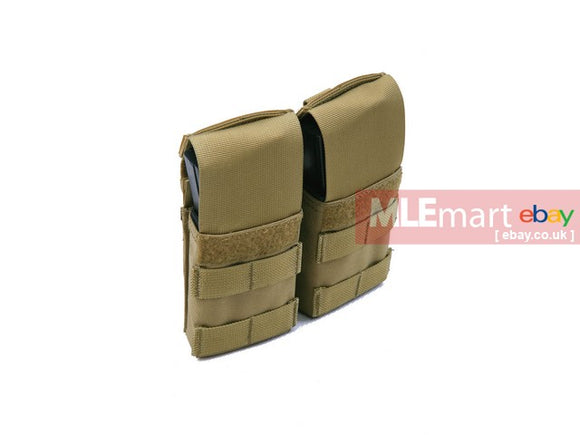 MLEmart.com - Pantac Molle Double M16 Mag Pouch With Plastic Insert, Cordura