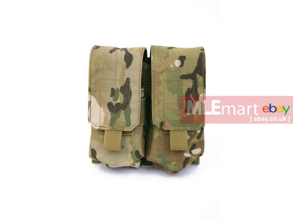 MLEmart.com - Pantac Molle M14 Double Dual-Mag Pouch,Cordura,Camo