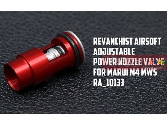 MLEmart.com - Revanchist Aluminum Adjustable Power Nozzle Valve For For Marui TM M4 MWS MTR GBBR