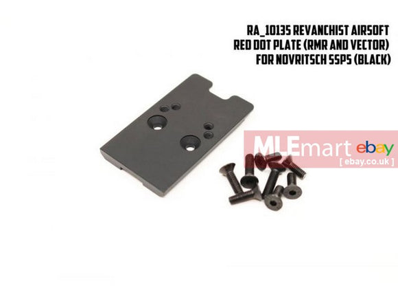 MLEmart.com - Revanchist Red Dot Sight Plate For Novritsch SSP5 GBBP ( RMR & Vector Type ) Black