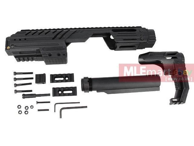 2024年最新海外 SLONG MPG Carbine Kit For GLOCK Series GBB Pistol ( Black トイガン