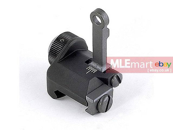 VFC KAC Type 300M Flip-Up Rear Sight ( Black ) - MLEmart.com