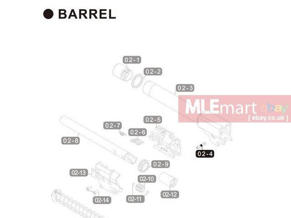 VFC SIG AIR P320 M17 / M18 Pin 2x12 (Part # 02-4) ( PBOT021204 ) - MLEmart.com