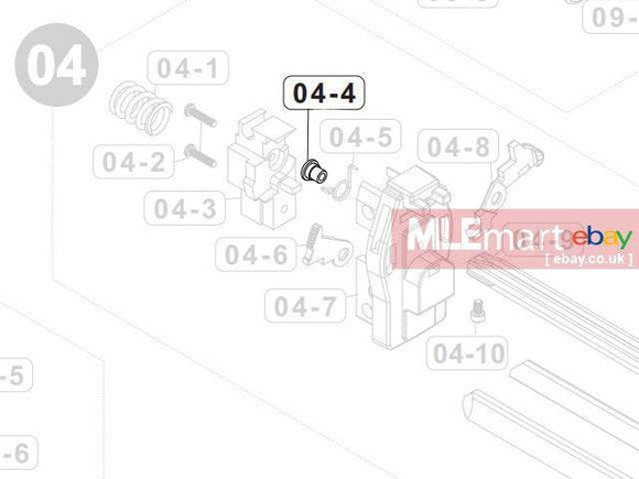 VFC MP7 GBB Retractable Stock Latch Spring Holder ( 04-4 ) - MLEmart.com