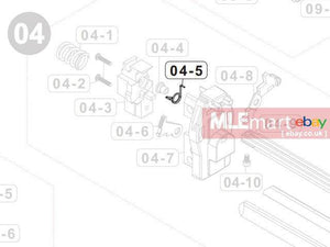 VFC MP7 GBB Retractable Stock Latch Spring ( 04-5 ) - MLEmart.com