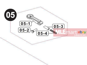 VFC G28 GBBR / AEG Rail Handguard Folding Front Sight Set ( 05-1 to 05-4 ) - MLEmart.com