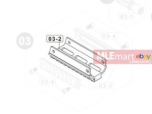 VFC MP7A1 Navy GBB Lower Rail Handguard ( 03-2 ) - MLEmart.com