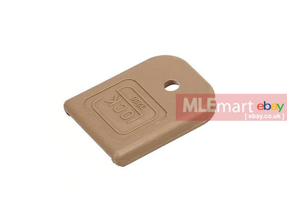 VFC G18C GBB Universal Magazine Base Plate V3 ( Tan ) - MLEmart.com