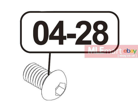 VFC Original Parts - M6 x 10 Screw HK417 / G28 AEG ( 04-28 ) - MLEmart.com