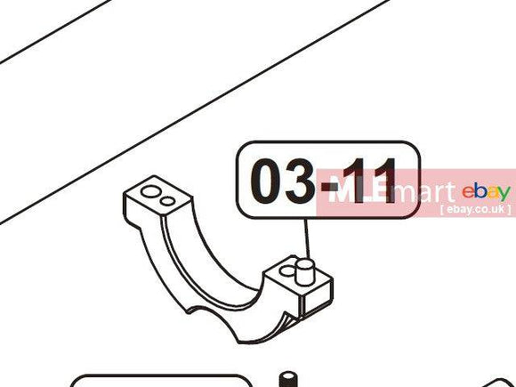 VFC HK Rail Barrel Holder ( HK417 GBB 03-12 / HK417 AEG 03-11 ) - MLEmart.com