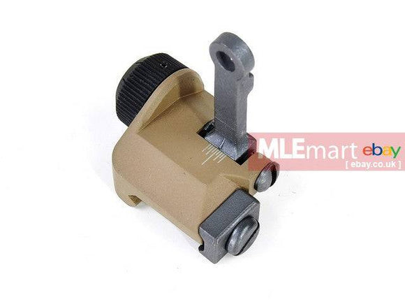 VFC KAC Type 300M Folding Rear Sight ( Tan ) - MLEmart.com