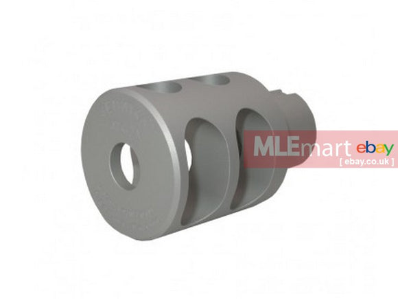 MLEmart.com - Wii Tech AKM (T.Marui GBB) CNC 6063 Aluminium DTK-2L Silver Muzzle Blast