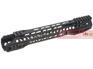 G&P MOTS II 12.5 Inch Upper Cut Keymod for Tokyo Marui M4 / M16 Series - Black - MLEmart.com
