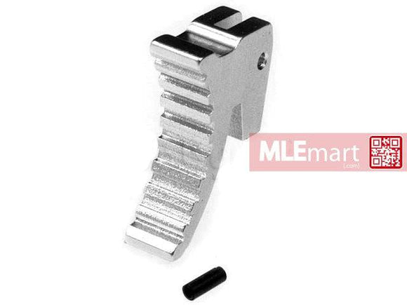 5KU Type 4 Aluminium Trigger for Marui Hi-Capa M1911 / MEU GBB (Silver) - MLEmart.com