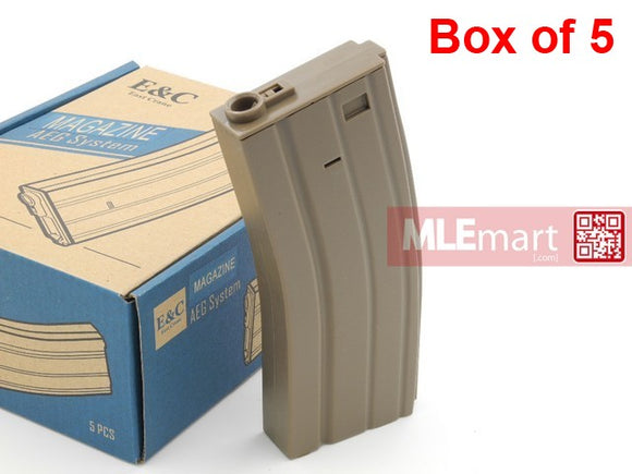 E&C 70 rds Magazine For M4 / M16 AEG (DE - Box of 5) - MLEmart.com