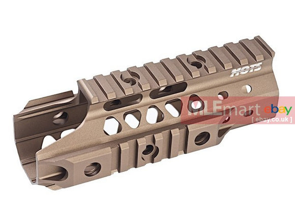 G&P MOTS 6 inch Upper Cut RAS Rail for Tokyo Marui M4 / M16 AEG (Sand) - MLEmart.com