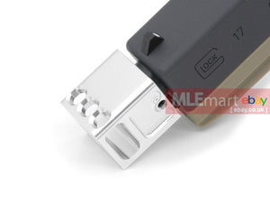 Airsoft Artisan Combat Comp 14mm CCW - Silver - MLEmart.com