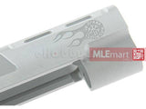 5KU CNC La Brama Series A Slide & Compensator Set for Hi-Capa 4.3 GBB (Silver) - MLEmart.com