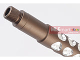 G&P 11 inch Aluminum Triangle Pattern Taper Outer Barrel for G&P Taper Metal Body (14mm CW) - Sa - MLEmart.com