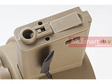 G&P 1500rds Attack Type Auto Winding Drum Magazine for Tokyo Marui M16 Series (FDE) - MLEmart.com