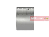 Wii Tech M4 (T.Marui) CNC Aluminium Low Profile Gas Block style 1 (Silver colour) - MLEmart.com
