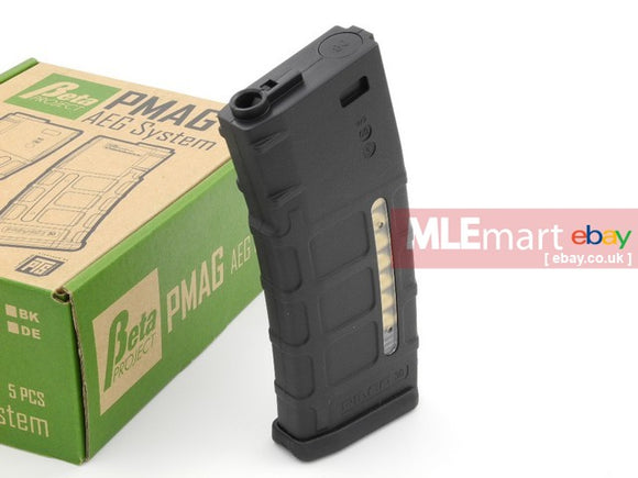 Beta Project 75 rds PMAG For M4 / M16 AEG (Black) - MLEmart.com