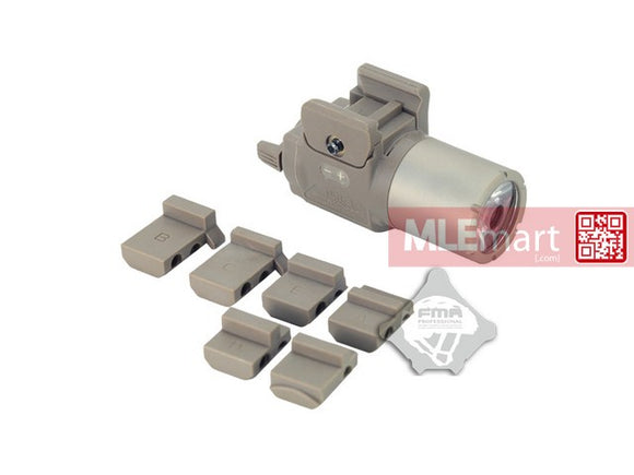 FMA Compact Rail Mounted Tactical Light DE TB637 - MLEmart.com