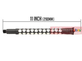 G&P 11 inch Aluminum Triangle Pattern Taper Outer Barrel for G&P Taper Metal Body (14mm CW) - Bl - MLEmart.com