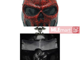 FMA Wire Mesh "SKULL PUNISNER" RED Mask (Senior model) TB576 - MLEmart.com